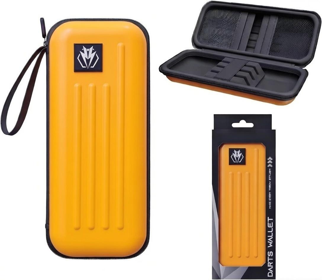 Darts Wallet – Hardcase Opbergdoos (Geel)